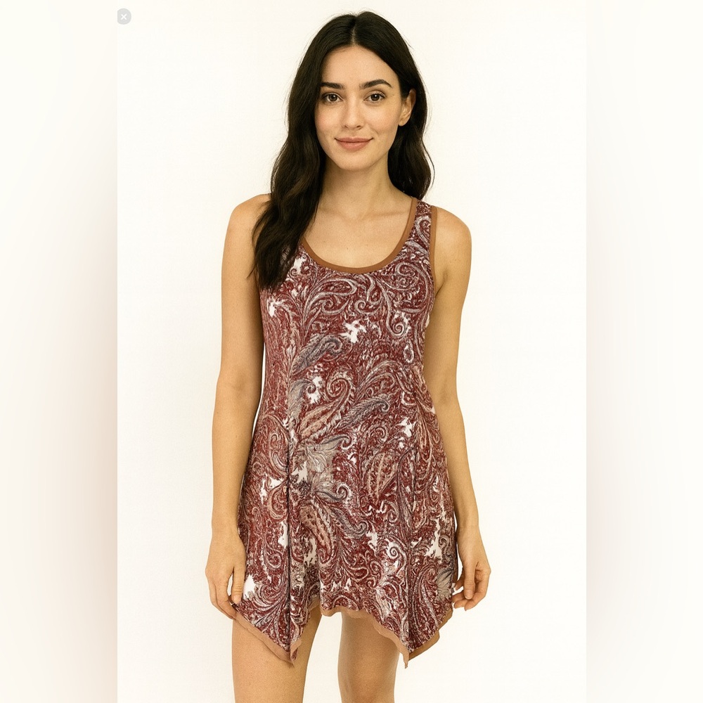 Paisley Anthropologie Entro Beachy midi dress